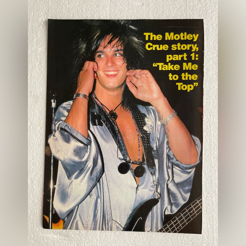 Motley Crue Nikki Sixx pinup